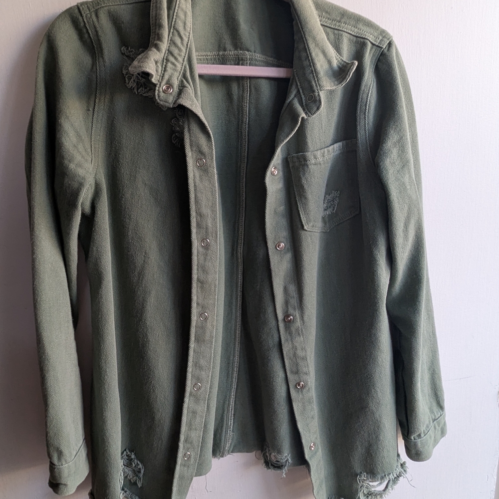 Amazon Green Jean Jacket